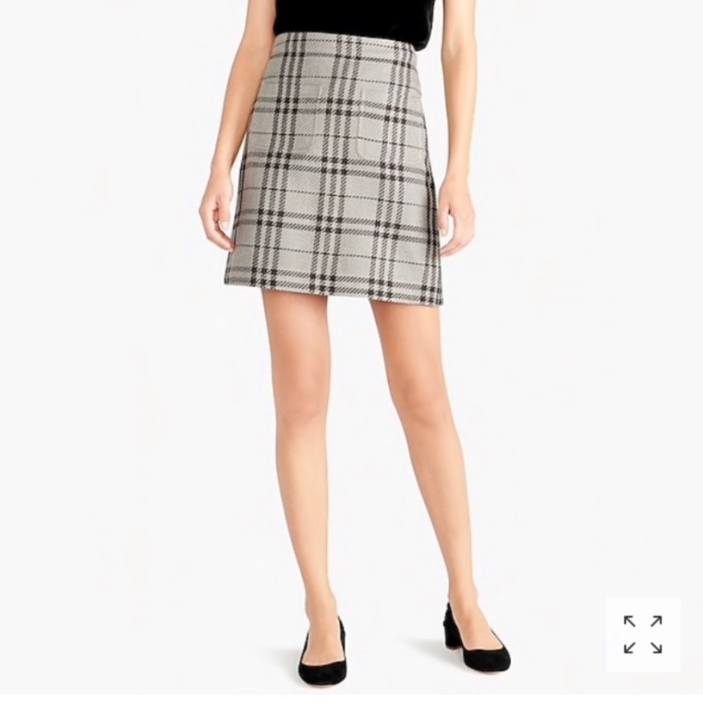 NWT J Crew Plaid Skirt